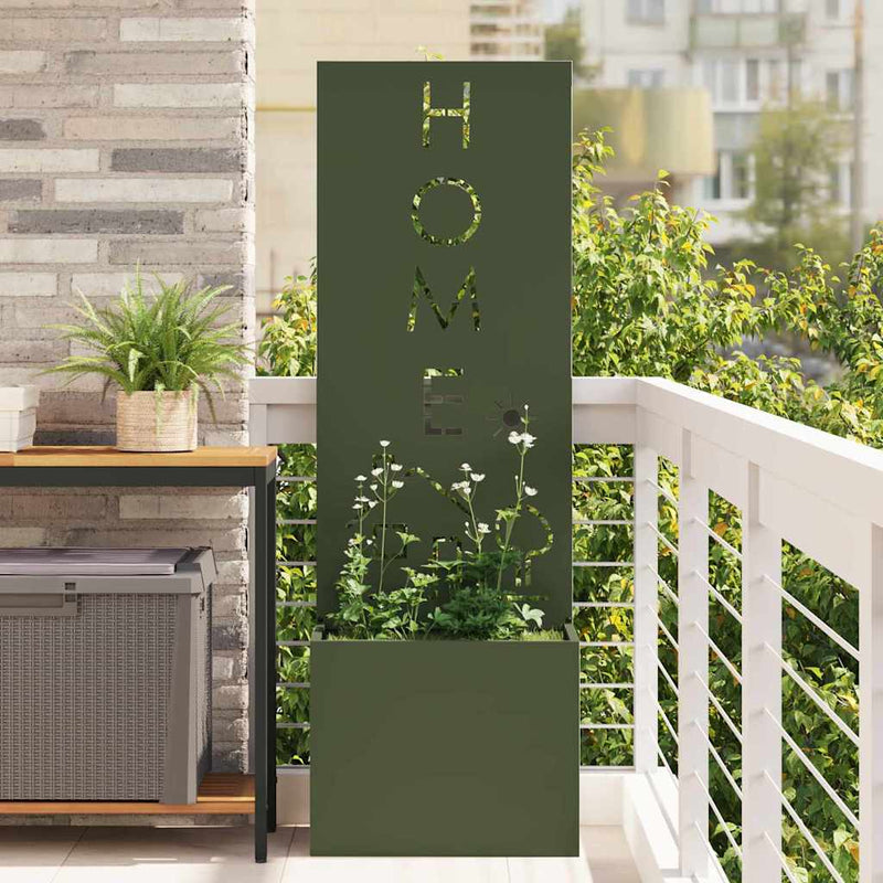 Load image into Gallery viewer, Vidaxl tuin privacy screen olijfgroen 50 x 140 cm koudgewalst staal