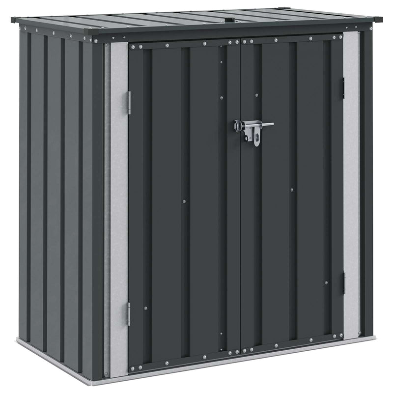 Load image into Gallery viewer, Vidaxl tuinopslagdoos zwart 101,5 x 57 x 100,5 cm staal