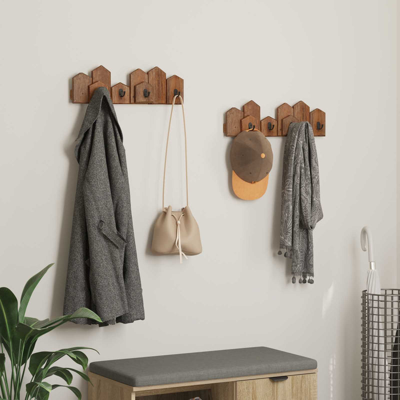 Load image into Gallery viewer, Vidaxl hanger bruin 48 x 8 x 15 cm massief mahoniehout