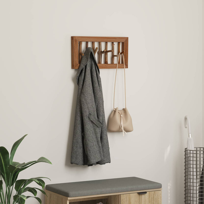Load image into Gallery viewer, Vidaxl hanger bruin 50 x 11 x 25 cm massief mahoniehout