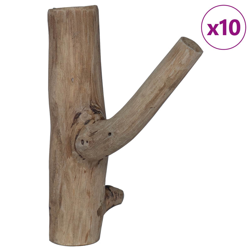Load image into Gallery viewer, Vidaxl haak bruin 4 x 4 x 14 cm massief gerecycled hout