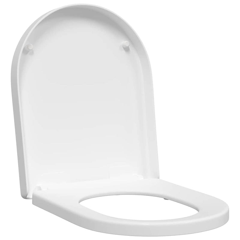 Load image into Gallery viewer, Vidaxl toiletzitting verstelbaar wit 48 x 36,5 x 4,5 cm polypropyleen