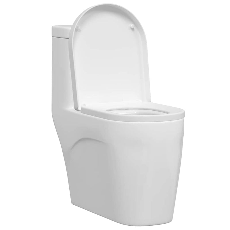 Load image into Gallery viewer, Vidaxl toiletzitting verstelbaar wit 48 x 36,5 x 4,5 cm polypropyleen