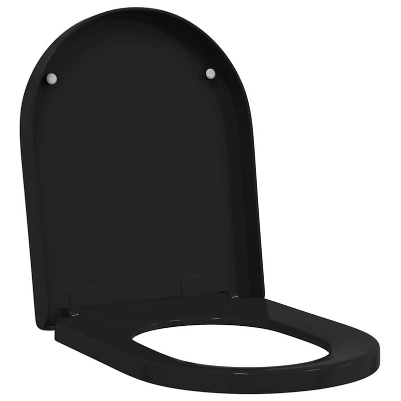 Load image into Gallery viewer, Vidaxl toiletzitting zwart 48 x 36,5 x 4,5 cm polypropyleen