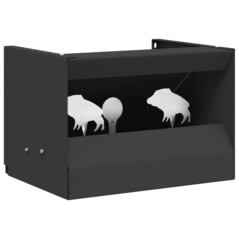 Load image into Gallery viewer, Vidaxl kogel trap box zwart 29 x 22 x 20 cm staal