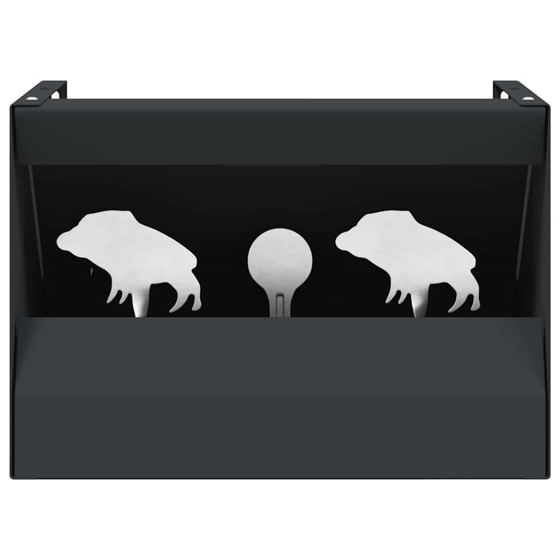 Load image into Gallery viewer, Vidaxl kogel trap box zwart 29 x 22 x 20 cm staal