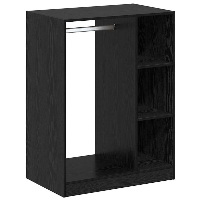 Load image into Gallery viewer, Vidaxl kledingkast met plank met opslag zwart eiken 77 x 48 x 102 cm