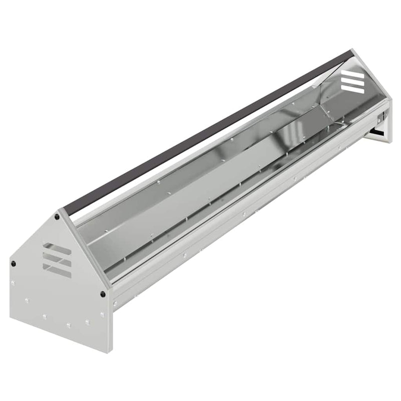 Load image into Gallery viewer, Vidaxl kippen voederbak zilver 108 x 20,5 x 20 cm gegalvaniseerd staal