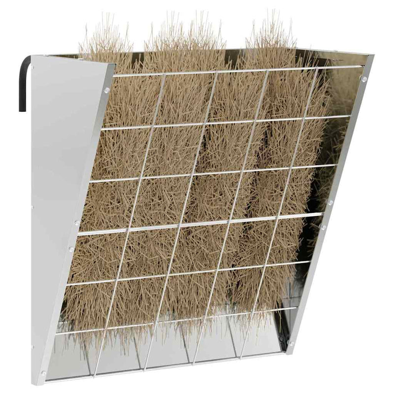 Load image into Gallery viewer, Vidaxl hangend hooi feeder zilver 61 x 33 x 66 cm gegalvaniseerd staal