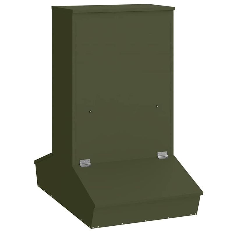 Load image into Gallery viewer, Vidaxl varkensvoeder olijf groen 82 x 51 x 91,5 cm koudgewalst staal