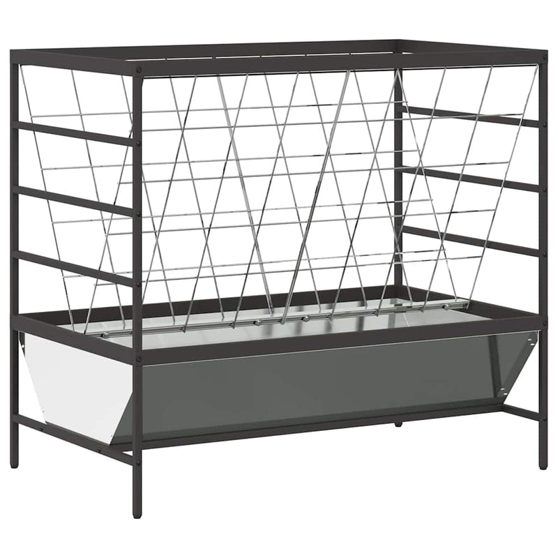 Load image into Gallery viewer, Vidaxl vee voeder zilver 100 x 60 x 90 cm gegalvaniseerd staal