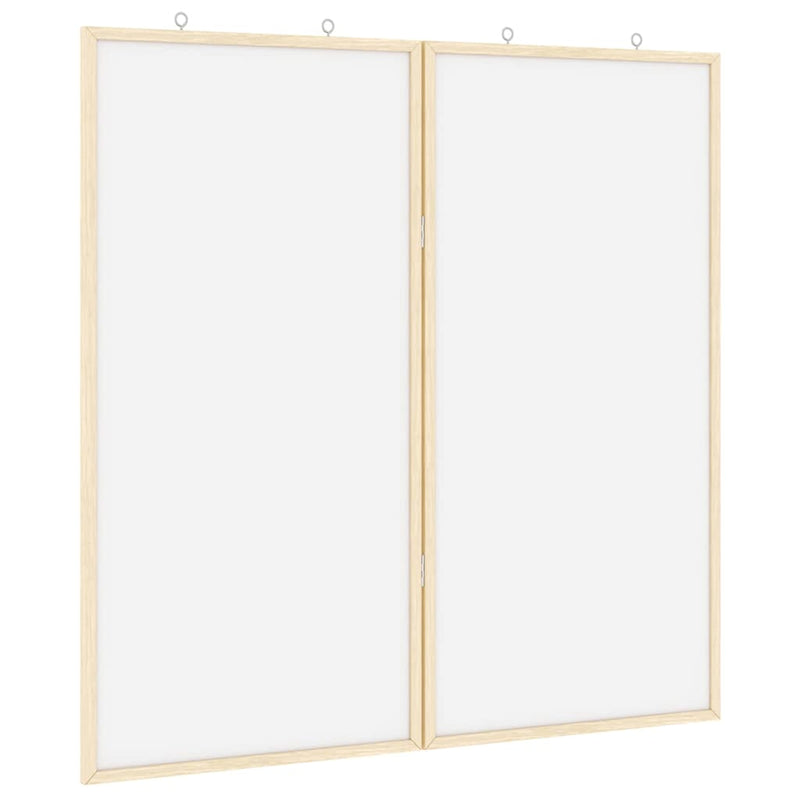 Load image into Gallery viewer, Vidaxl bulletinbord wit 80 x 80 x 1.4 cm massief grenenhout