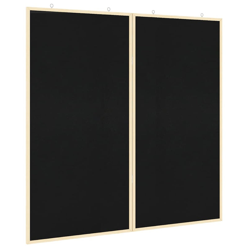 Load image into Gallery viewer, Vidaxl bulletinbord zwart 80 x 80 x 1.4 cm massief grenenhout