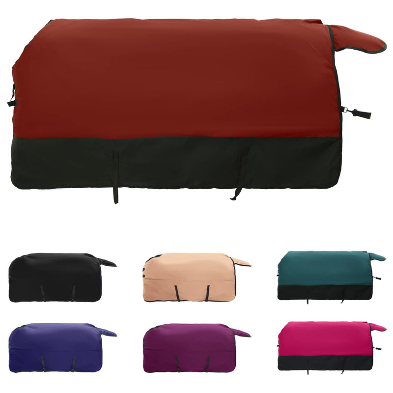 Load image into Gallery viewer, Vidaxl paardendeken donkergroen en zwart 165 cm polyester