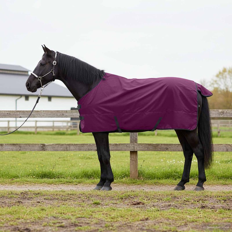 Load image into Gallery viewer, Vidaxl paardendeken donkergroen en zwart 75 cm polyester