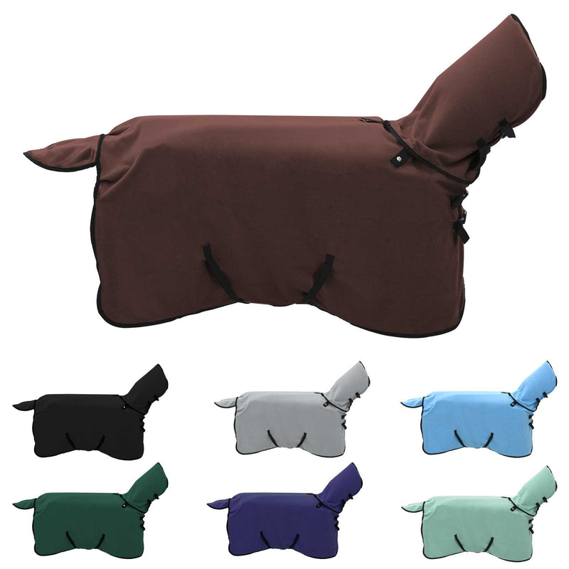 Load image into Gallery viewer, Vidaxl paardendeken volledig donkerbruin polyester