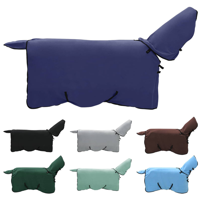 Load image into Gallery viewer, Vidaxl paardendeken marineblauw polyester