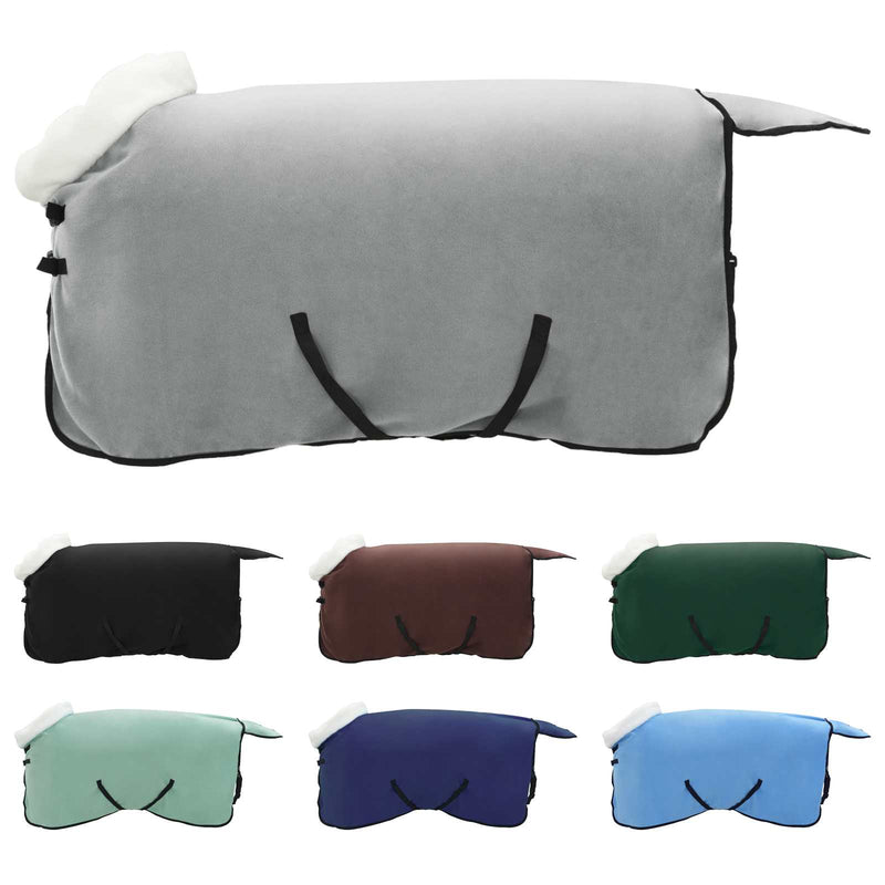 Load image into Gallery viewer, Vidaxl paardendeken volledig donkergroen 105 cm polar fleece