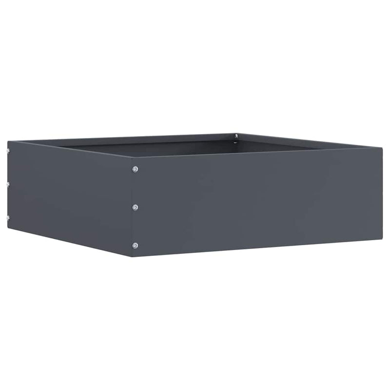 Load image into Gallery viewer, Vidaxl tuinrand antraciet 40 x 40 x 13 cm staal