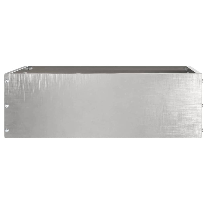 Load image into Gallery viewer, Vidaxl tuinrand zilver 40 x 40 x 13 cm roestvrij staal