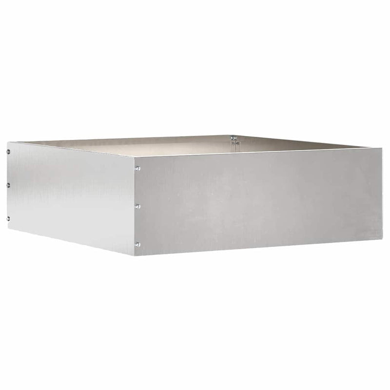 Load image into Gallery viewer, Vidaxl tuinrand 6 pcs zilver 40 x 40 x 13 cm roestvrij staal