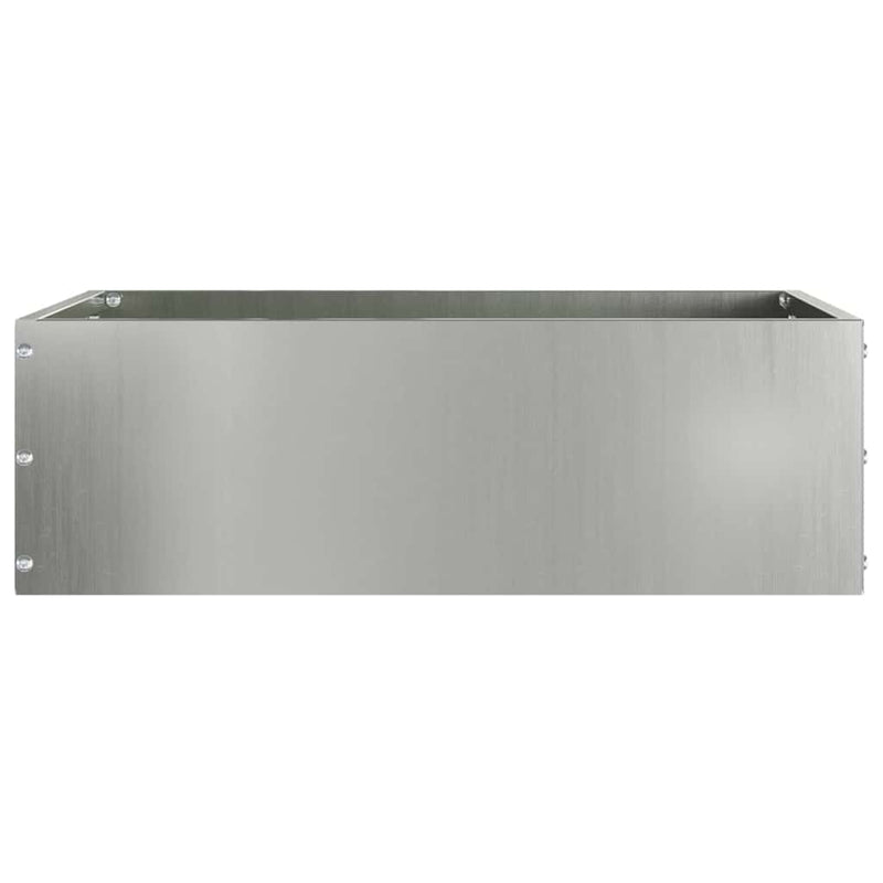 Load image into Gallery viewer, Vidaxl tuinrand zilver 40 x 40 x 13 cm gegalvaniseerd staal