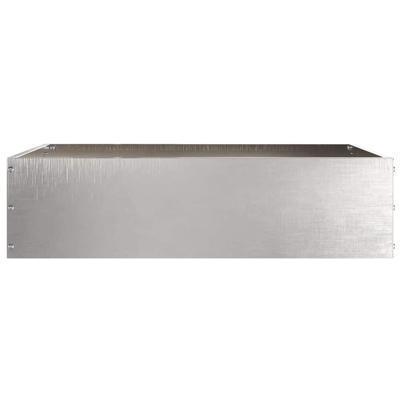 Load image into Gallery viewer, Vidaxl tuinrand zilver 50 x 50 x 13 cm roestvrij staal