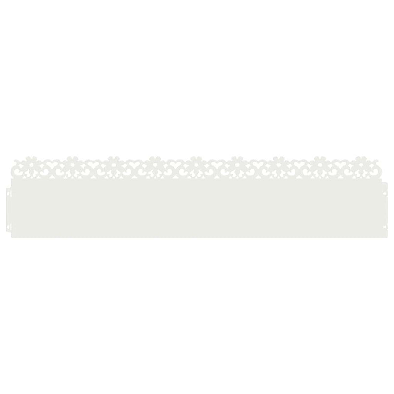 Load image into Gallery viewer, Vidaxl gazonranden 30 pcs wit 103 x 0,05 x 22 cm staal