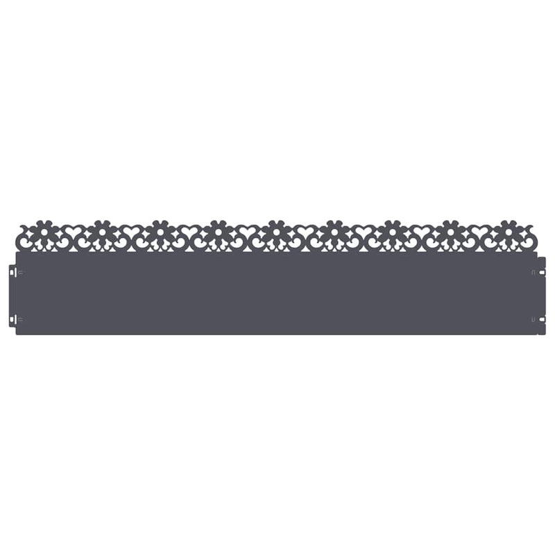 Load image into Gallery viewer, Vidaxl gazonranden 30 pcs antraciet 103 x 0,05 x 22 cm staal