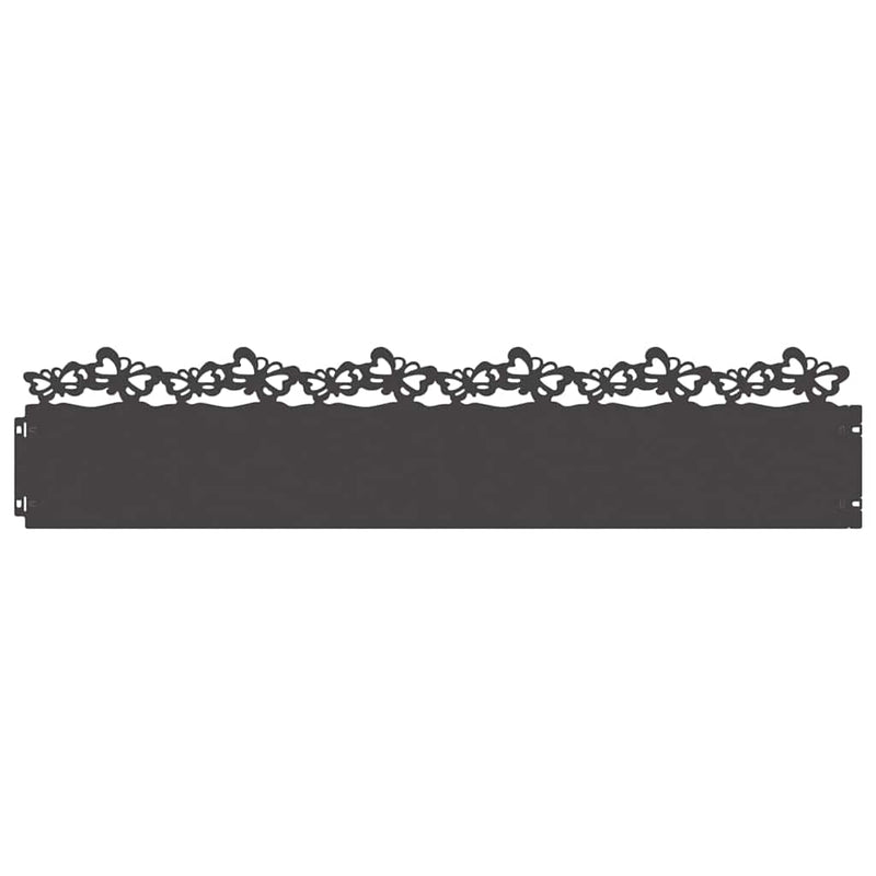 Load image into Gallery viewer, Vidaxl gazonranden 20 pcs zwart 103 x 0,05 x 22 cm staal