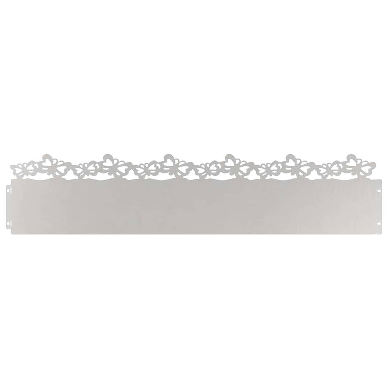 Load image into Gallery viewer, Vidaxl gazonranden 10 pcs zilver 103 x 0,05 x 22 cm roestvrij staal