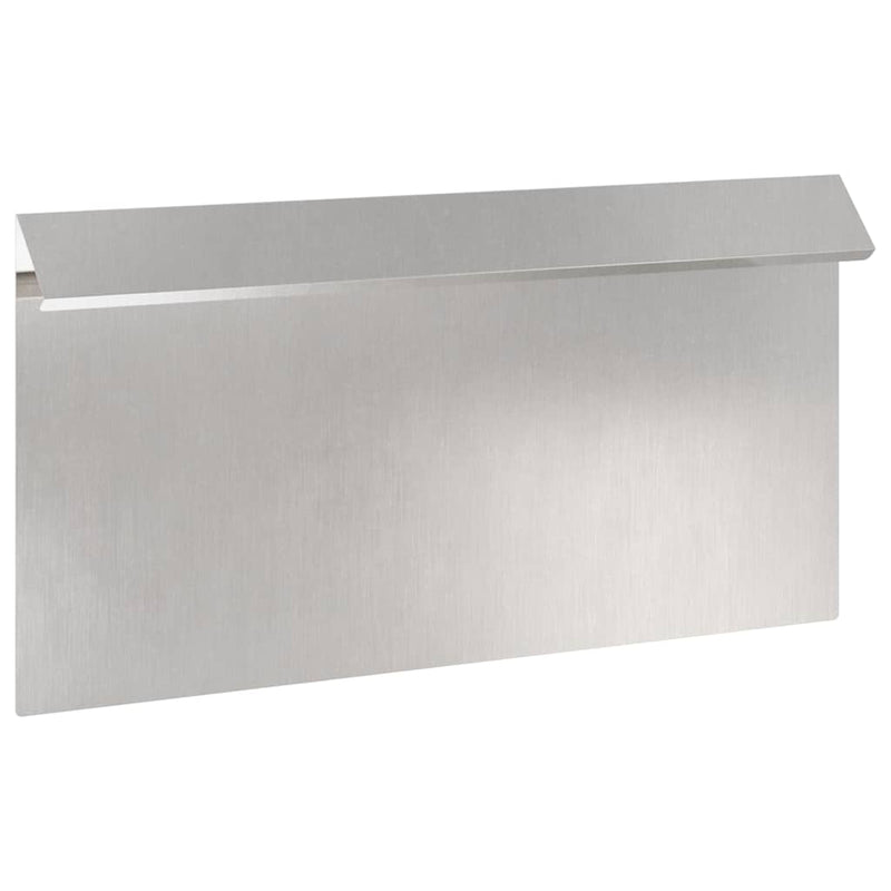 Load image into Gallery viewer, Vidaxl slakkenhekje 16 pcs zilver 50 x 3,5 x 25 cm roestvrij staal