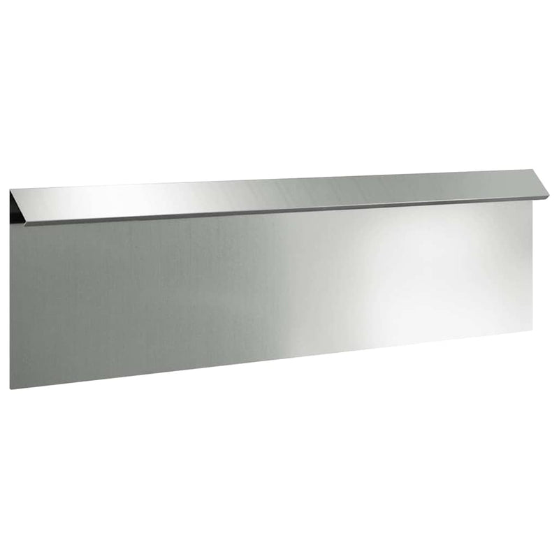 Load image into Gallery viewer, Vidaxl slakkenhekje 16 pcs zilver 100 x 3,5 x 25 cm