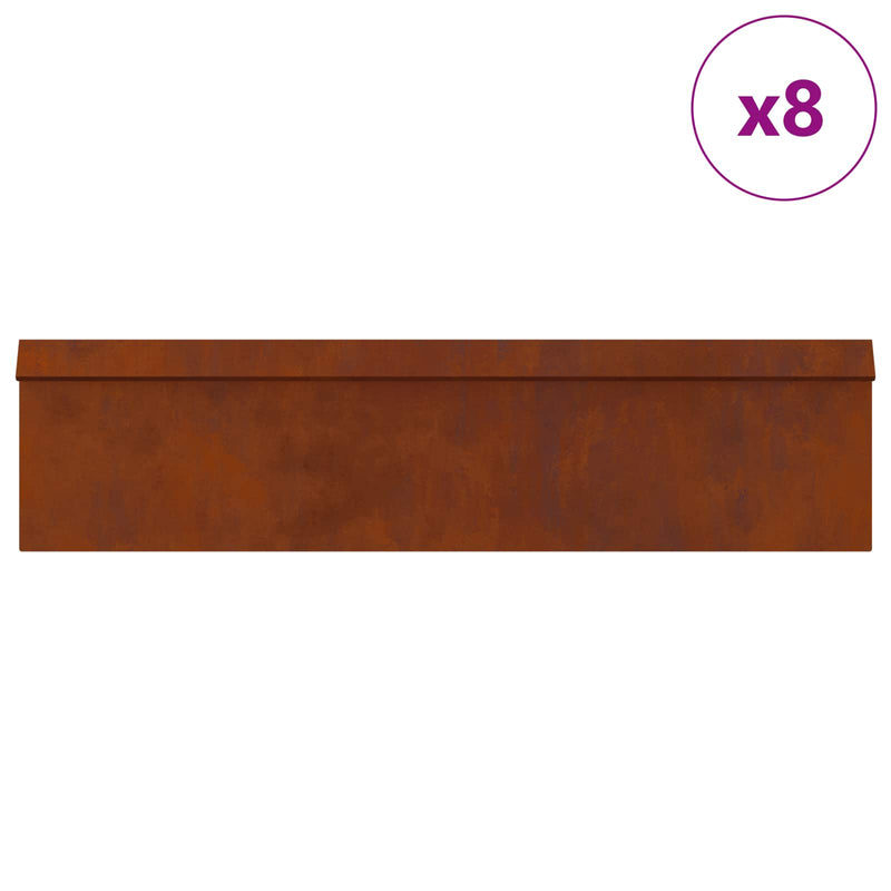 Load image into Gallery viewer, Vidaxl slakkenhekken 12 pcs roestig cortenstaal