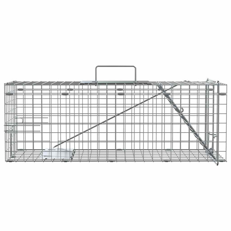 Load image into Gallery viewer, Vidaxl dierenvallen antraciet 61 x 20 x 21,5 cm staal