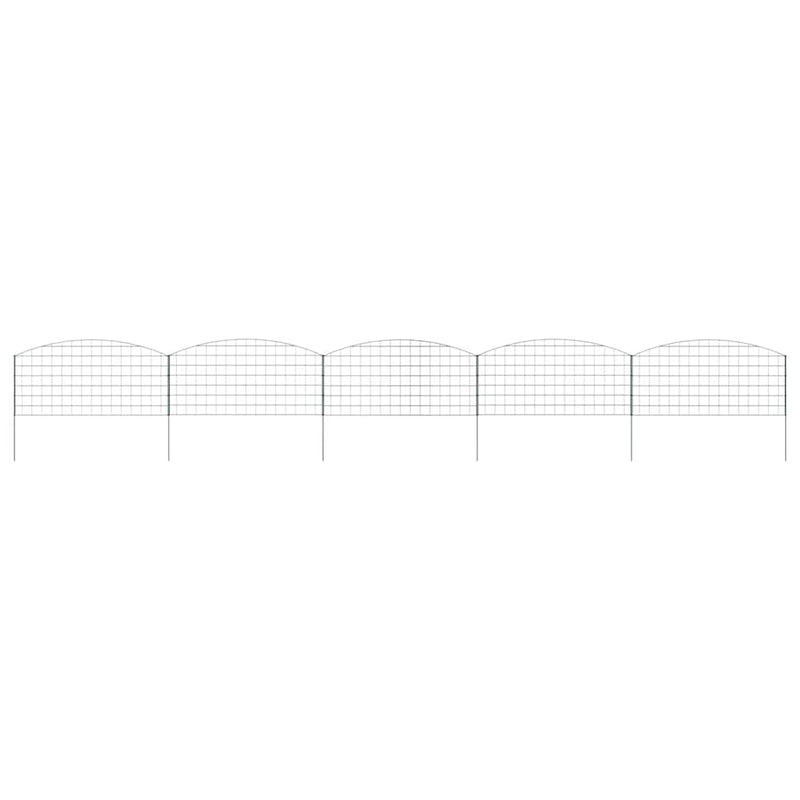 Load image into Gallery viewer, Vidaxl vijverhekken set 5 pcs groen 100 x 50 cm staal