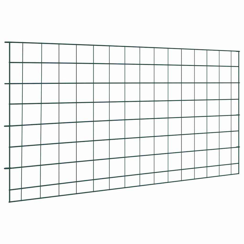 Load image into Gallery viewer, Vidaxl vijverhekken set 5 pcs groen 100 x 50 cm staal
