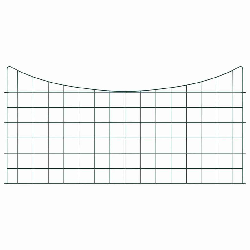 Load image into Gallery viewer, Vidaxl vijverhekken set 5 pcs groen 100 x 50 cm staal