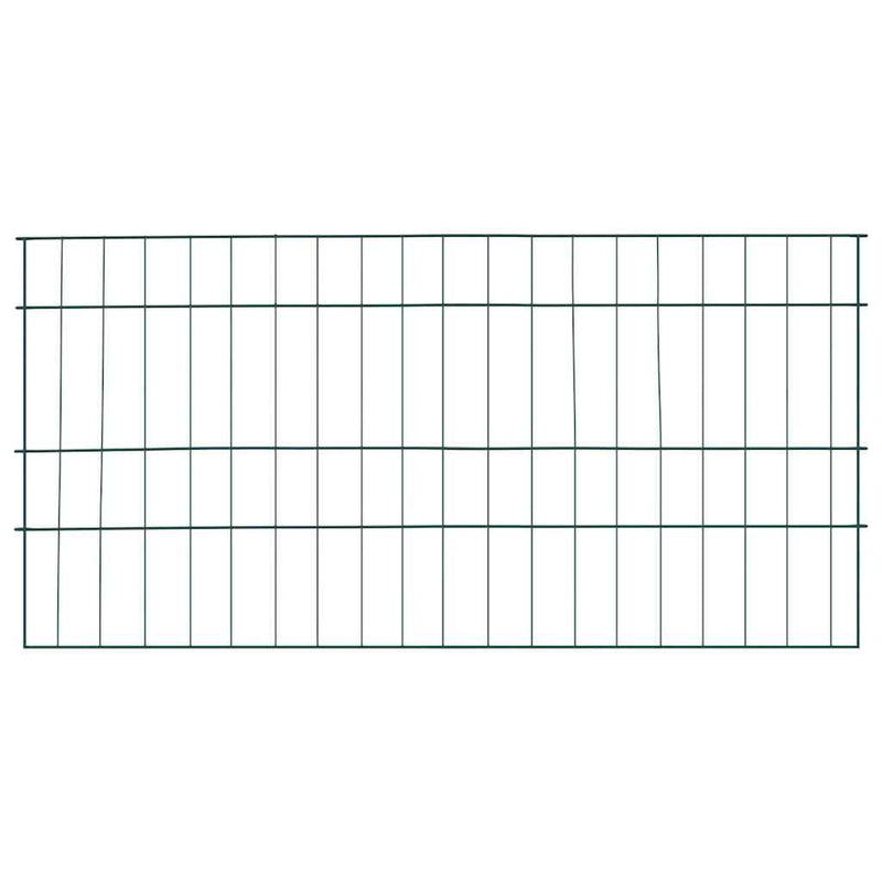 Load image into Gallery viewer, Vidaxl vijverhekken set 5 pcs groen 100 x 50 cm staal
