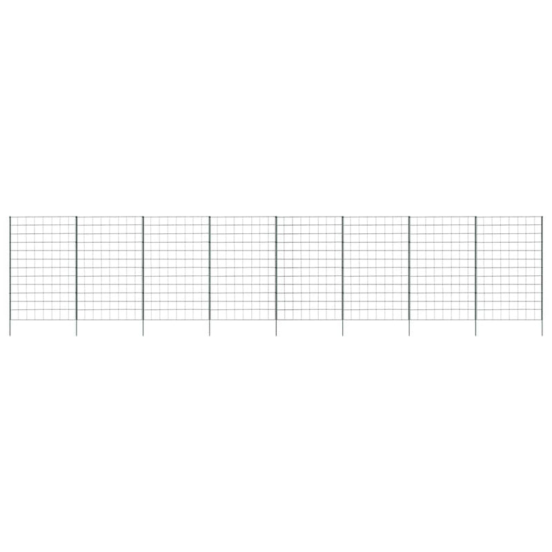 Load image into Gallery viewer, Vidaxl vijverhekken set 8 pcs groen 50 x 80 cm staal