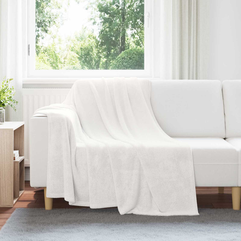 Load image into Gallery viewer, Vidaxl gooi deken wit 150 x 200 cm fleece