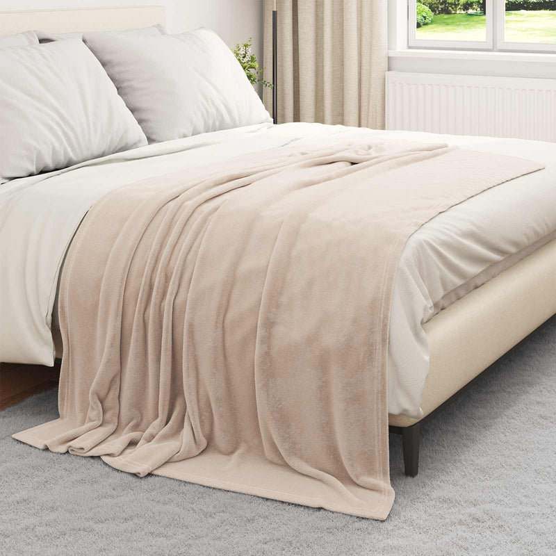 Load image into Gallery viewer, Vidaxl kleden 6 pcs beige 150 x 200 cm fleece