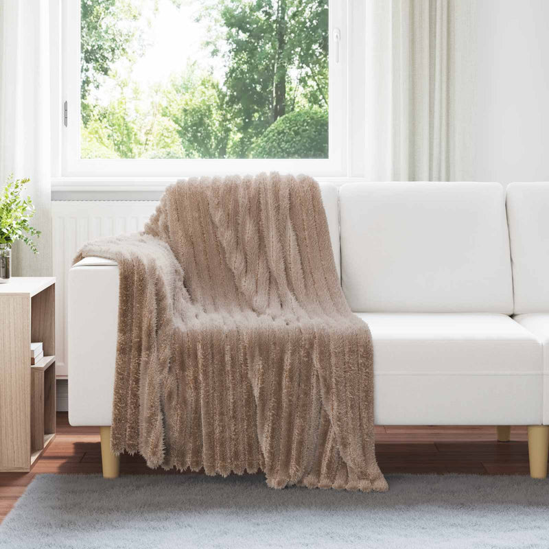Load image into Gallery viewer, Vidaxl gooi deken kameel 150 x 130 cm fleece