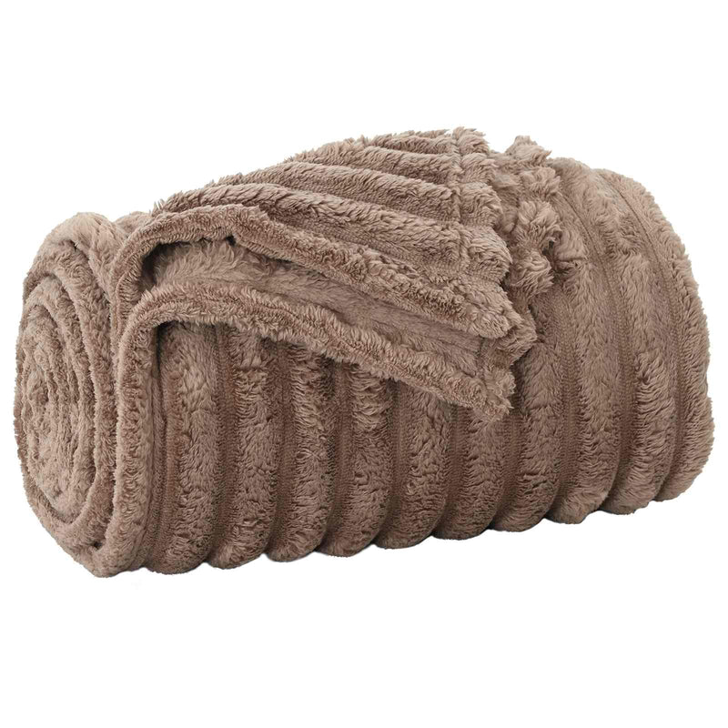 Load image into Gallery viewer, Vidaxl gooi deken kameel 200 x 150 cm fleece