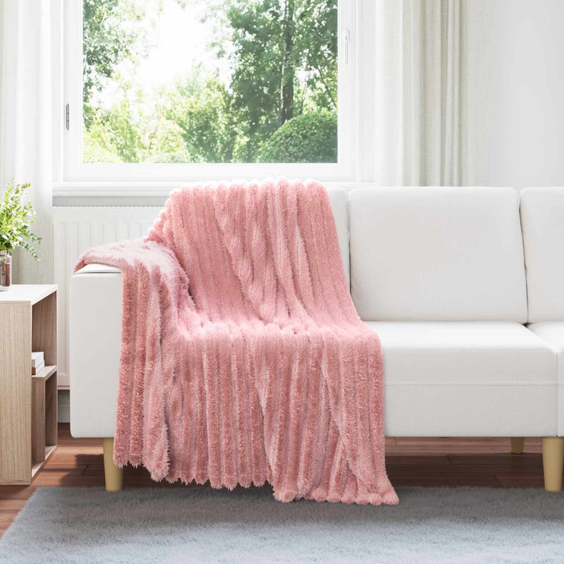 Load image into Gallery viewer, Vidaxl gooi deken roze 150 x 130 cm fleece