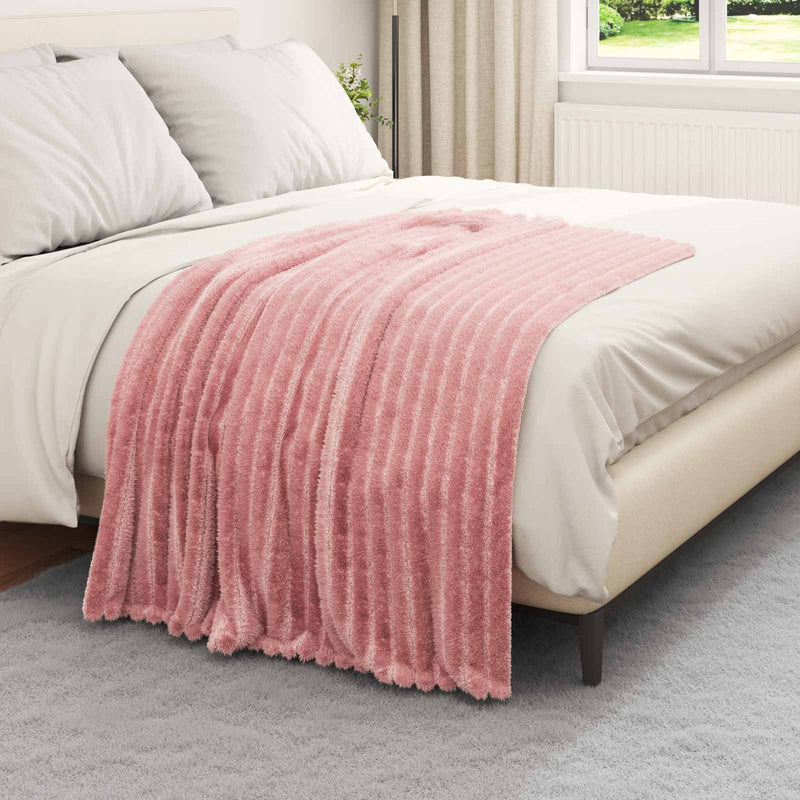 Load image into Gallery viewer, Vidaxl gooi deken roze 150 x 130 cm fleece