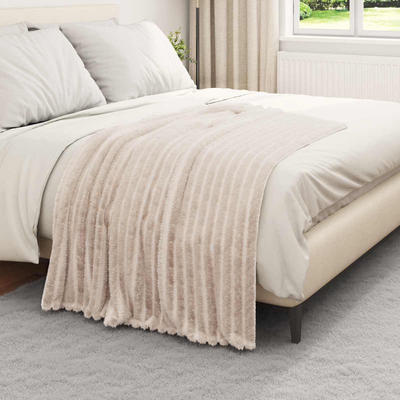 Load image into Gallery viewer, Vidaxl kleden 6 pcs beige 150 x 130 cm fleece