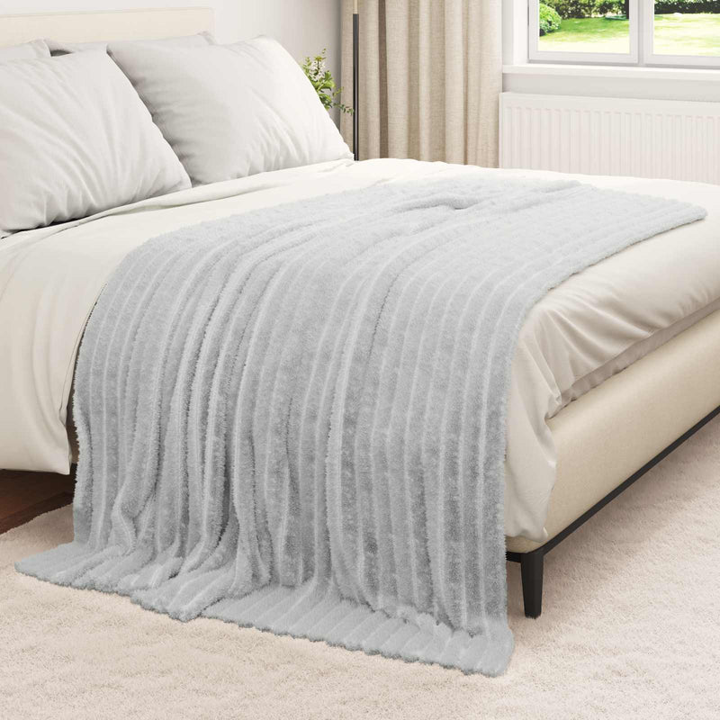 Load image into Gallery viewer, Vidaxl kleden 6 pcs grijs 200 x 150 cm fleece