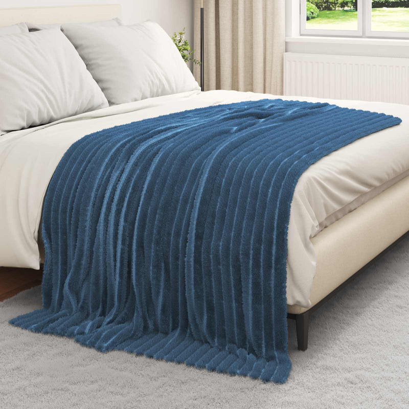 Load image into Gallery viewer, Vidaxl kleden 6 pcs marineblauw 200 x 150 cm fleece