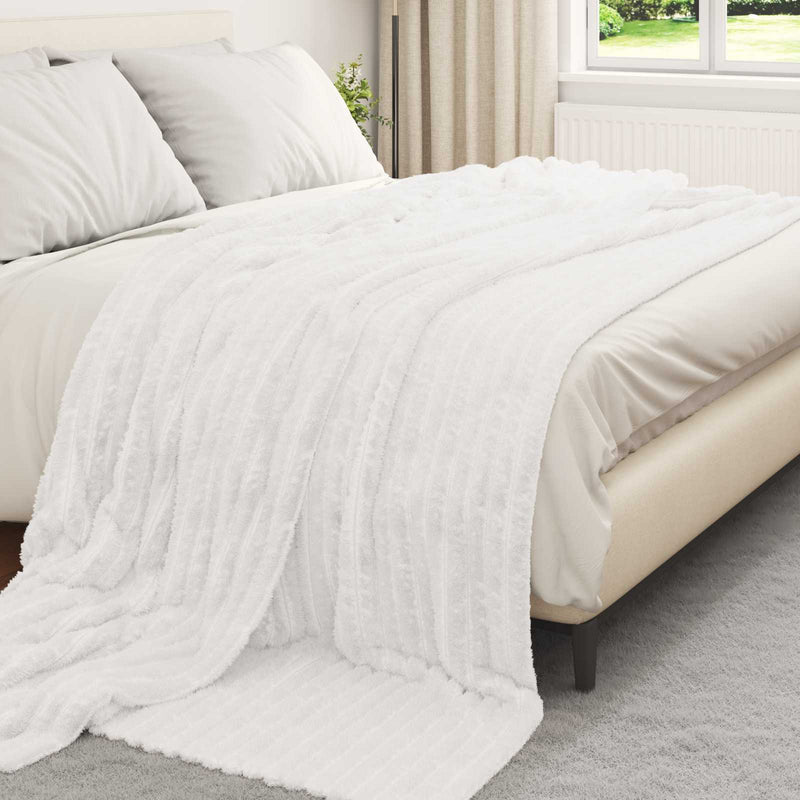 Load image into Gallery viewer, Vidaxl kleden 6 pcs wit 270 x 240 cm fleece